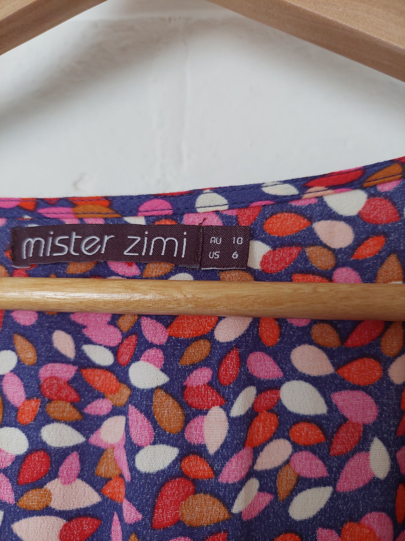 Mister Zimi Vivienne Midi Dress in River Birch, Size 10