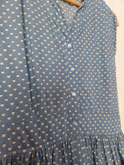 Princess Highway soft blue cotton sleeveless dress, Size 10
