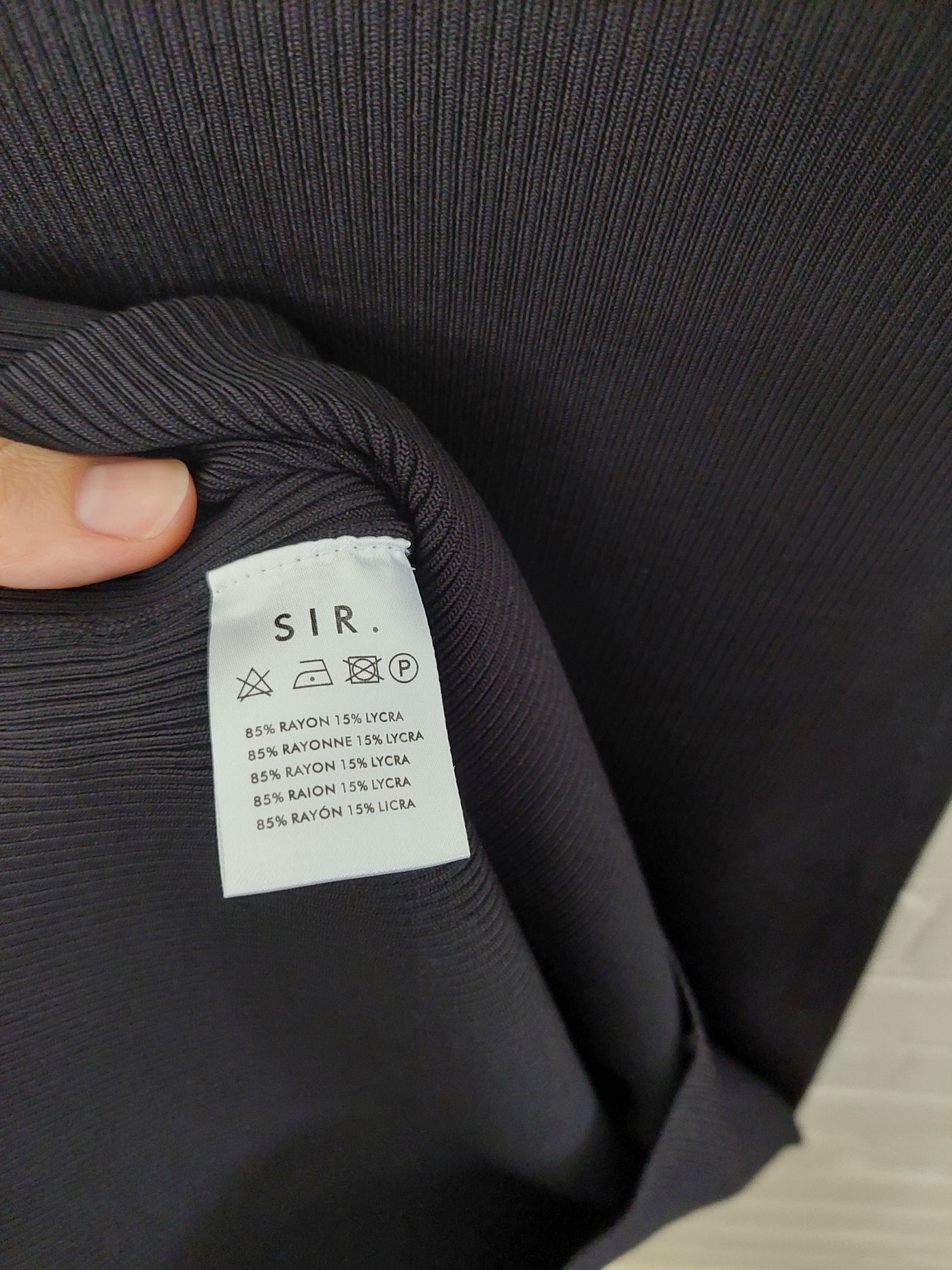 Sir the Label 'Marcelle' Open Back Dress - Black, Size 3 (AU 12 / US 8)