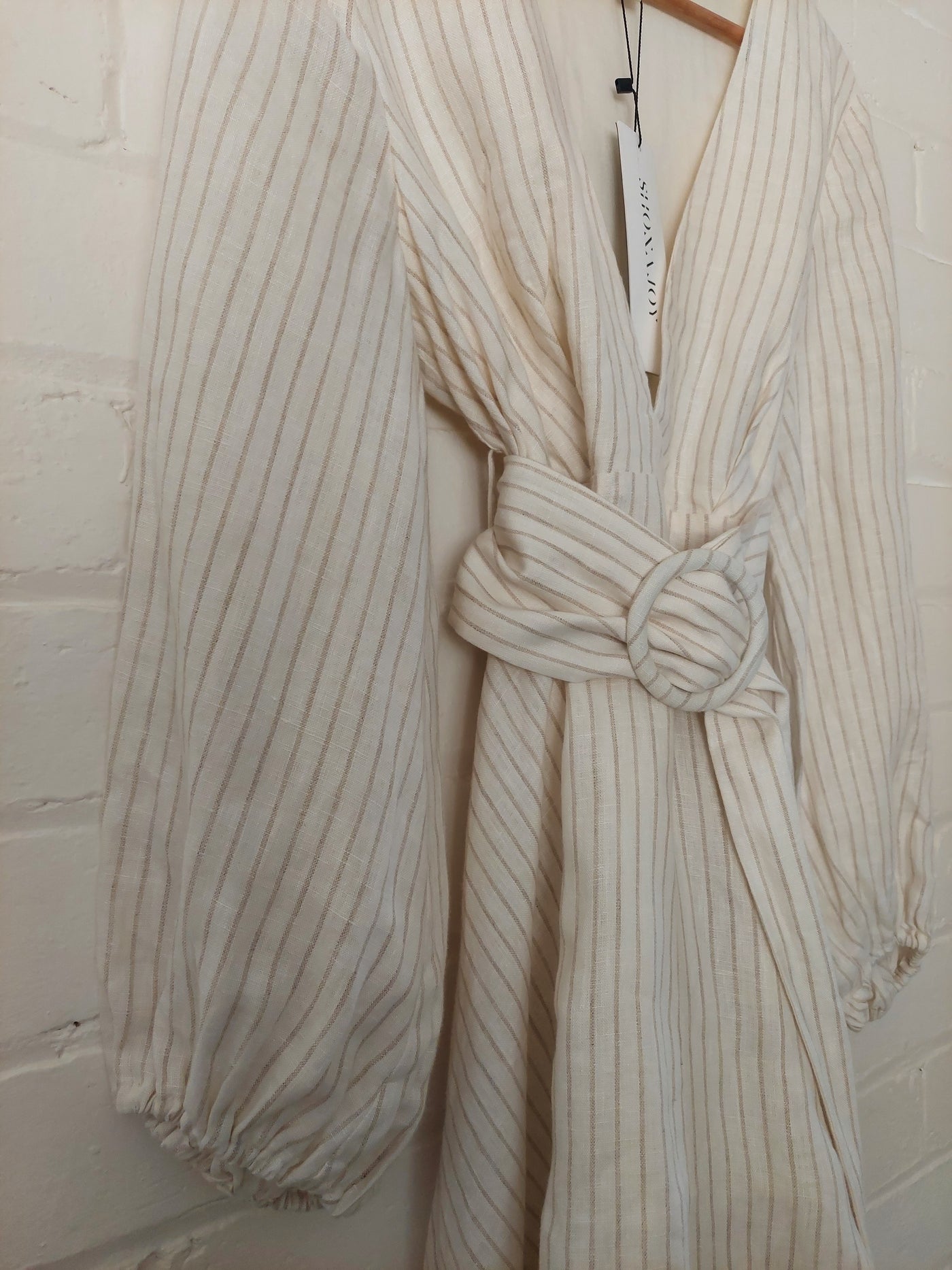 Shona Joy BNWT 'Isadora' Plunge Mini Dress with Belt, Size 14