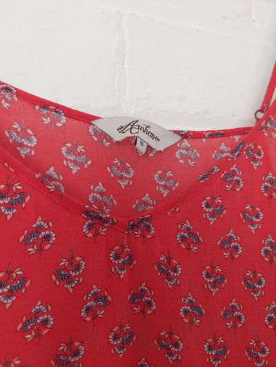 Arnhem Clothing 'Serafina' Beach Slip Dress - Crimson Skies, Size 16