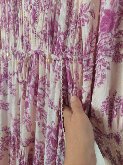 KIVARI 'Maeve' Midi Dress - Rose Pink, Size 8