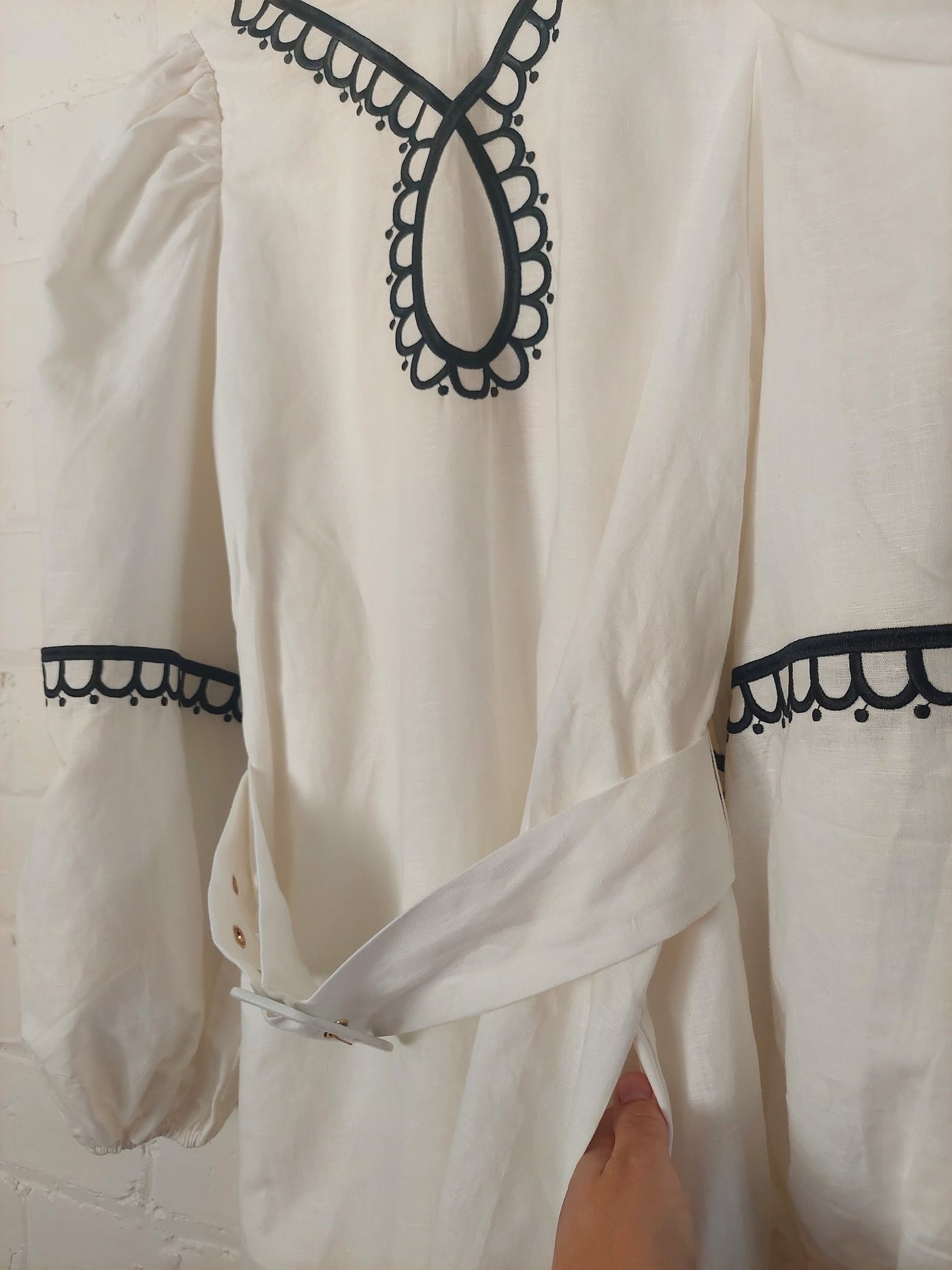 Keepsake the Label BNWT 'Vermont' Long Sleeve Mini Dress - Porcelain, Size S (AU 8 / US 4)
