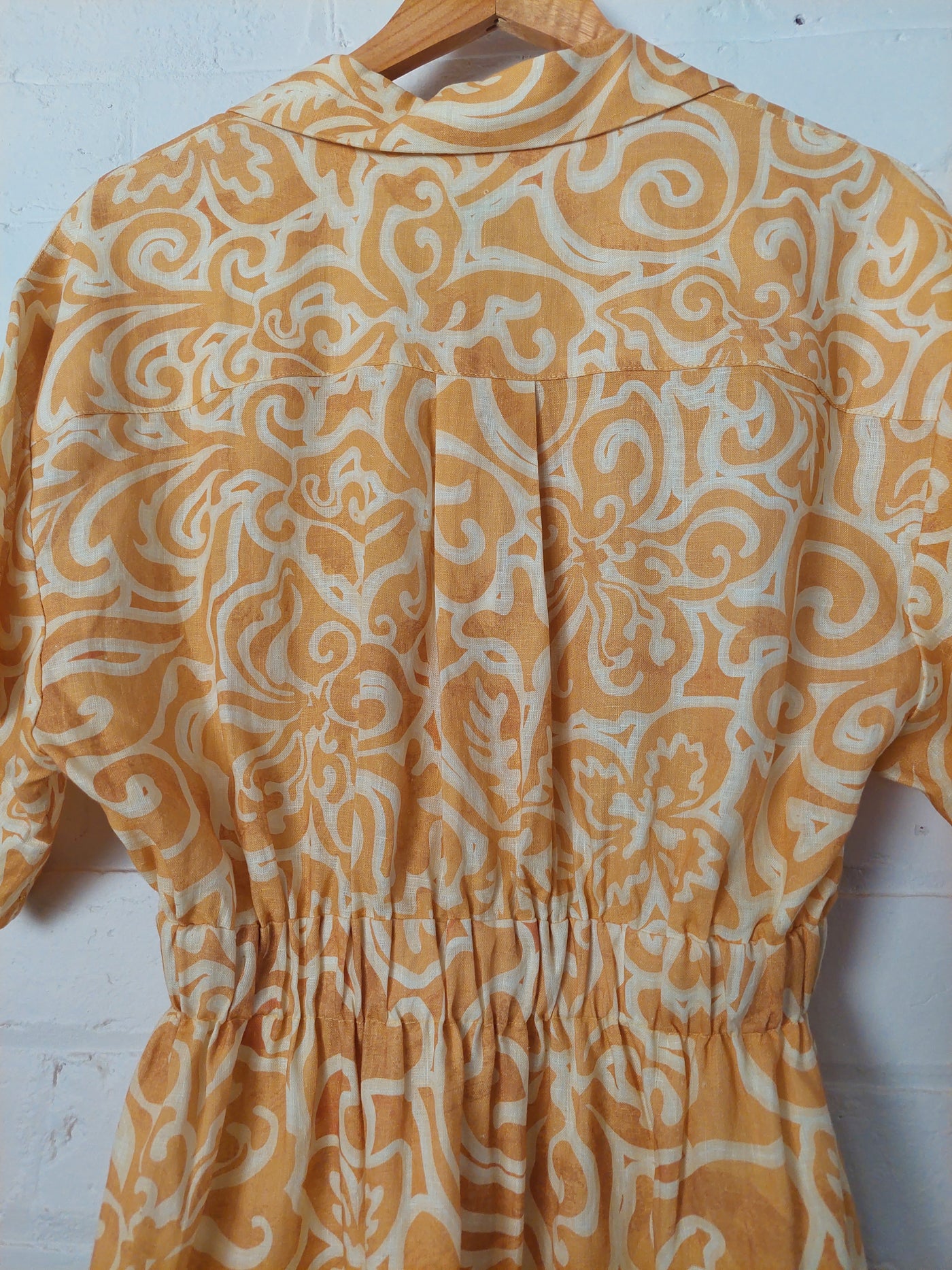 Steele BNWT 'Elis' Linen Mini Dress - Tuscan Sun, Size S (AU 8 / US 4)