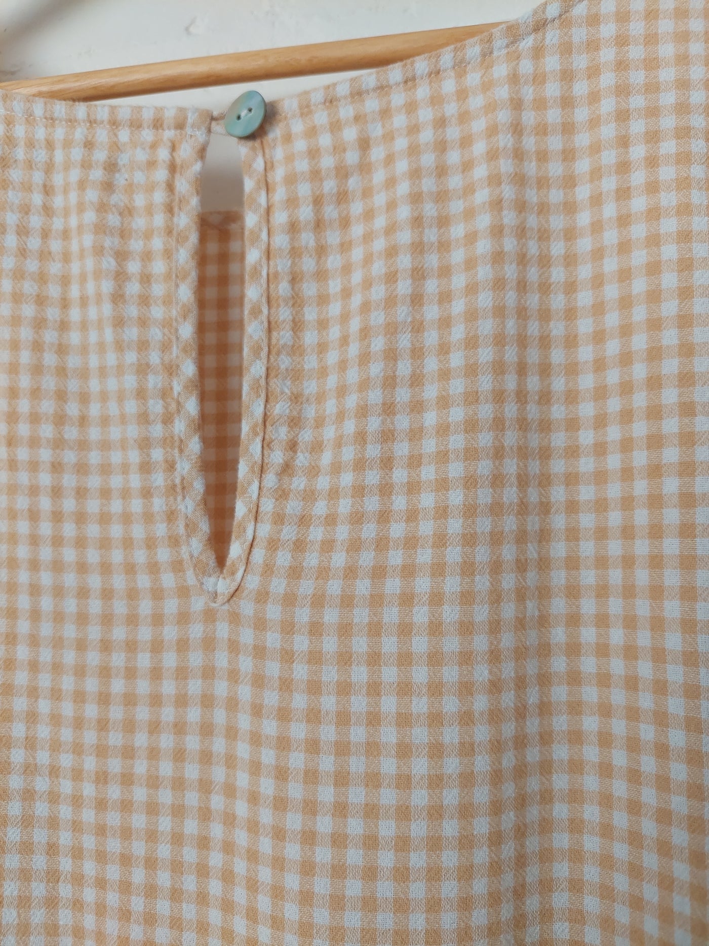 Mister Zimi 'Olivia' Mini Dress in Mustard Gingham, Size 16