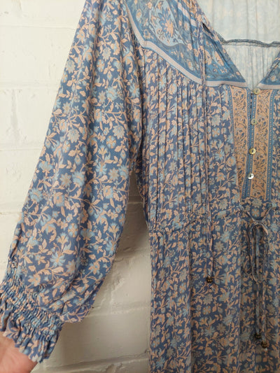 Arnhem Clothing 'Maeve' Midi Dress in Bleu, Size S (AU 8)