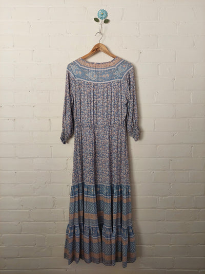 Arnhem Clothing 'Maeve' Midi Dress in Bleu, Size S (AU 8)