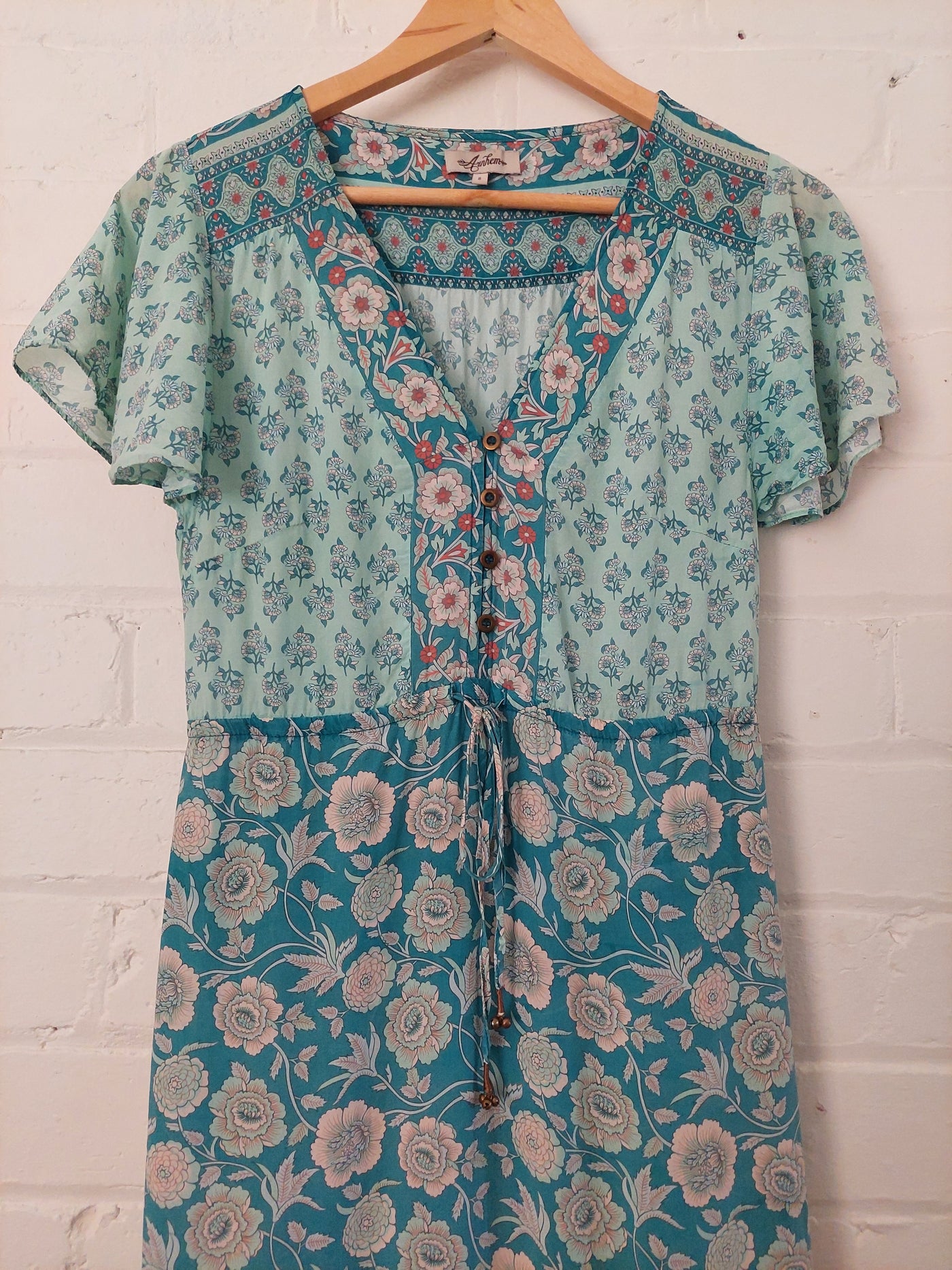 Arnhem Clothing 'Abigail' Maxi Dress in Opal, Size 8