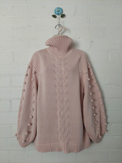JOSLIN Katie Cotton Cashmere Knit, Size S. Relaxed fit. RRP $379