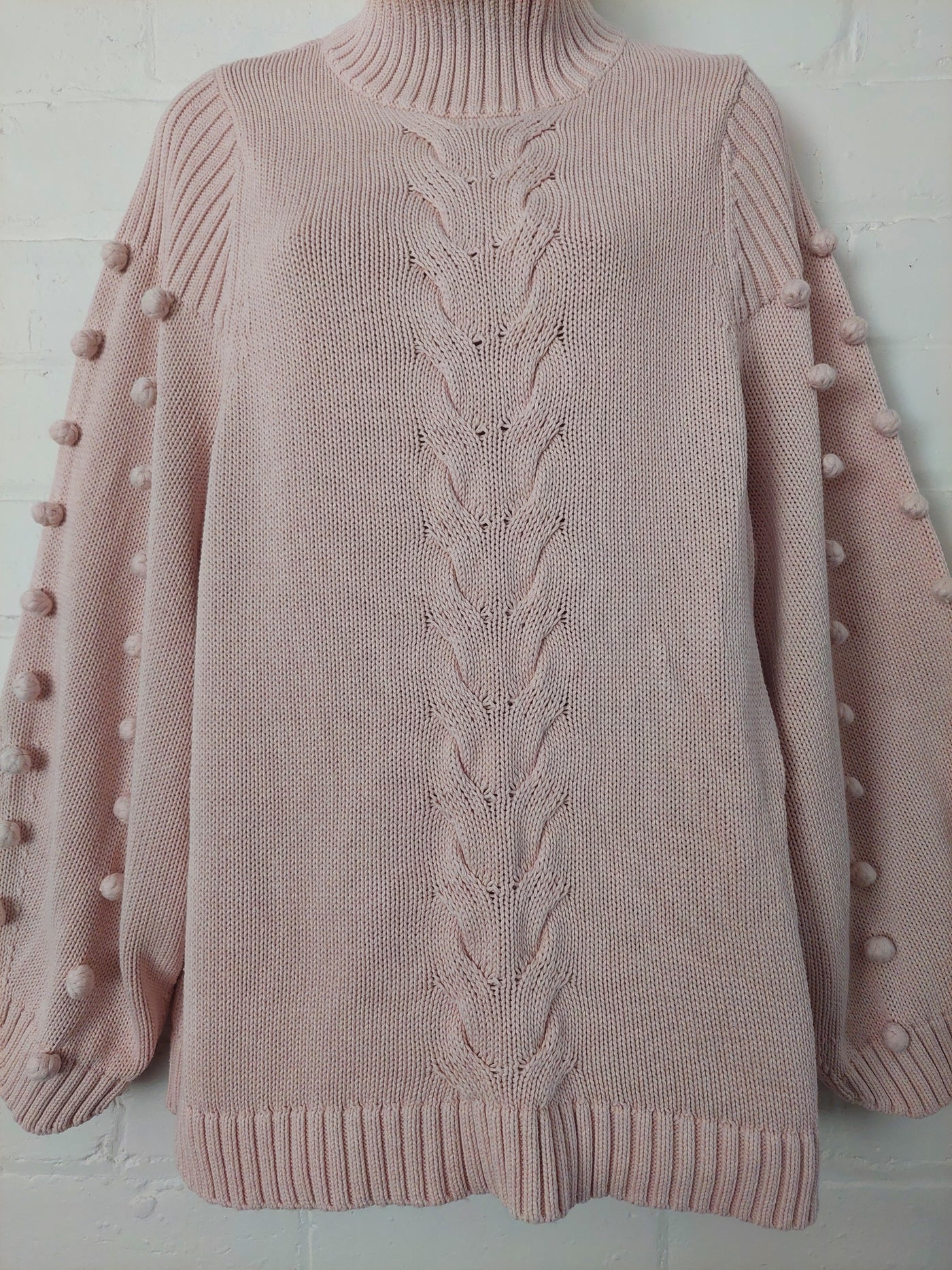 JOSLIN Katie Cotton Cashmere Knit, Size S. Relaxed fit. RRP $379