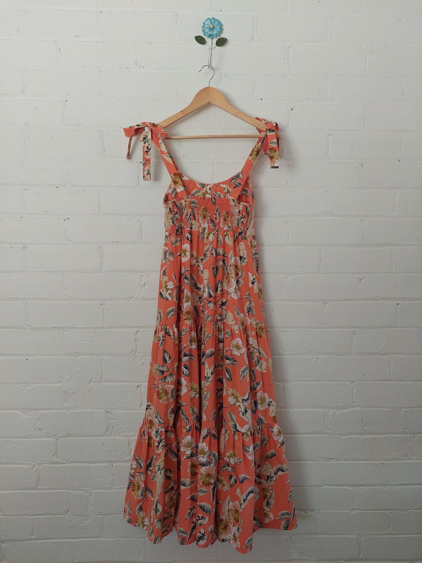 Kivari BNWT 'Bonny' Cotton Tiered Maxi Dress - Tropical, Size 8