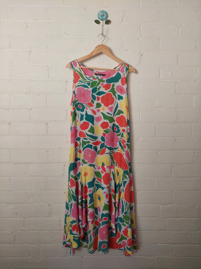 Mister Zimi 'Lily' High Low Swing Dress in Primrose, Size 10