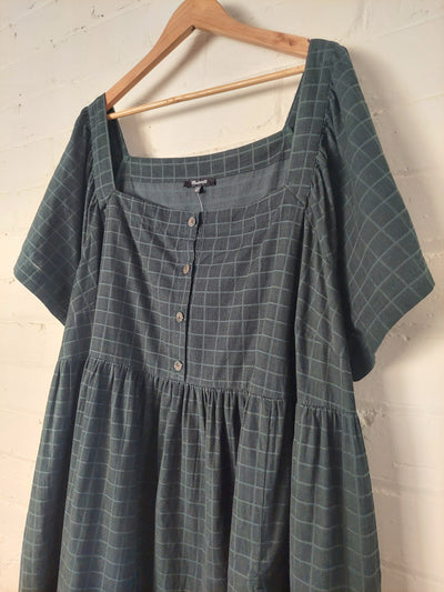 Madewell BNWT Plus Corduroy Square-Neck Midi Dress, Size 4X (AU 32-34 / US 26W-28W)