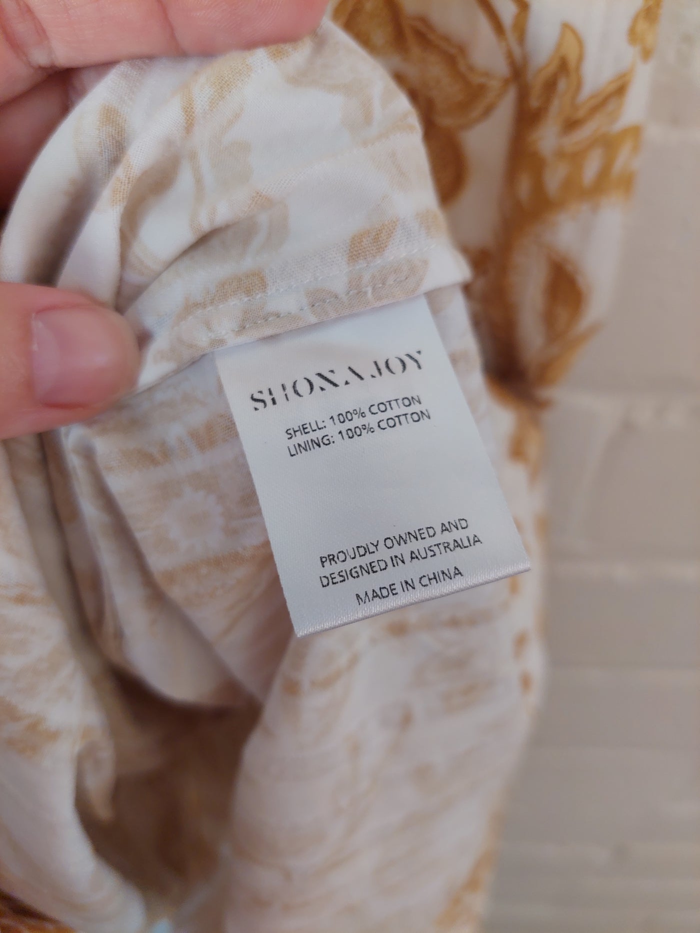 Shona Joy Saffron Shirred Cotton Tiered Midi Dress, Size 8