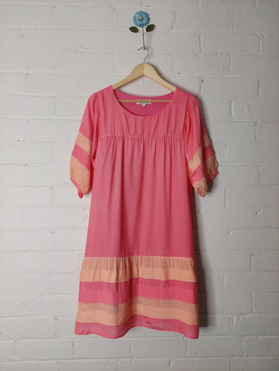 Jericho Road Clothing Magnolia Dress - Pink Peach, Size 14