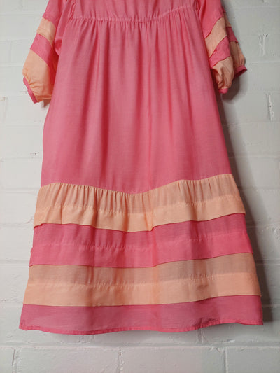 Jericho Road Clothing Magnolia Dress - Pink Peach, Size 14