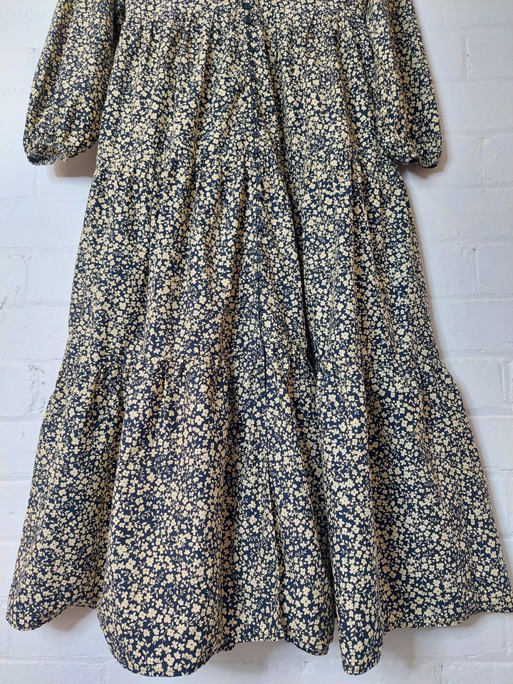 matteau long sleeve tiered dress Matteau Tiered Crew Dress - Mauve