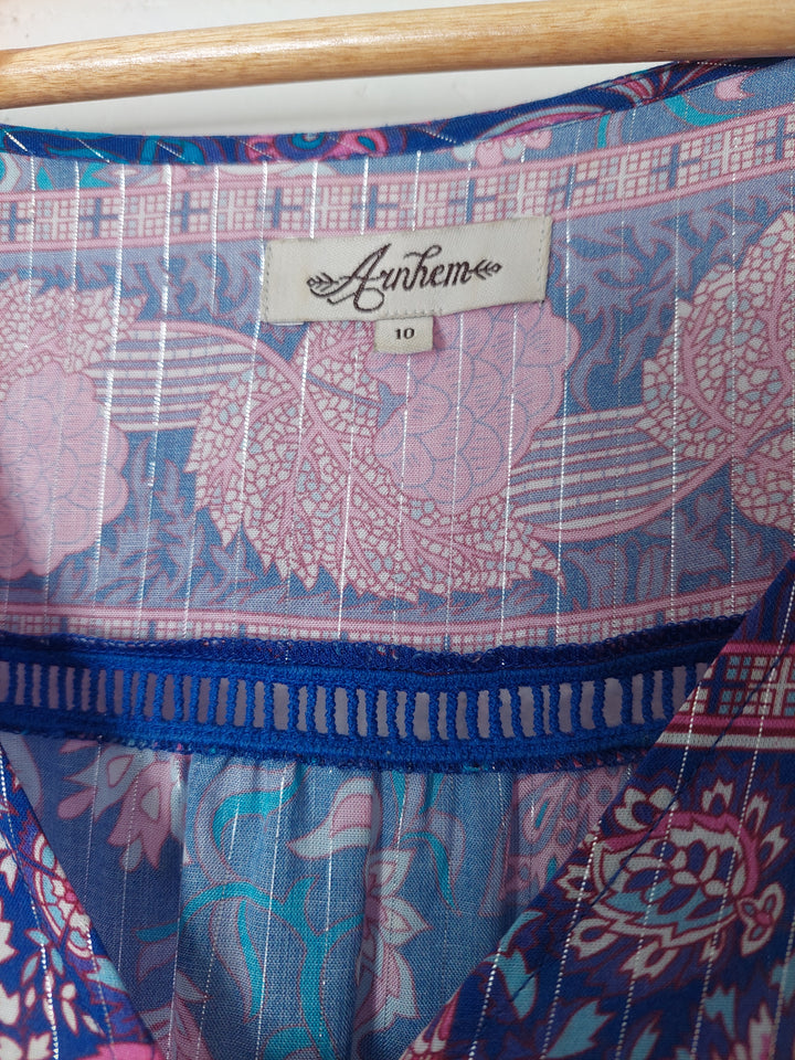 arnhem aphrodite maxi dress ARNHEM Clothing Aphrodite Maxi Dress Duster in Midnight Blue, Size AU –  Mint Preloved