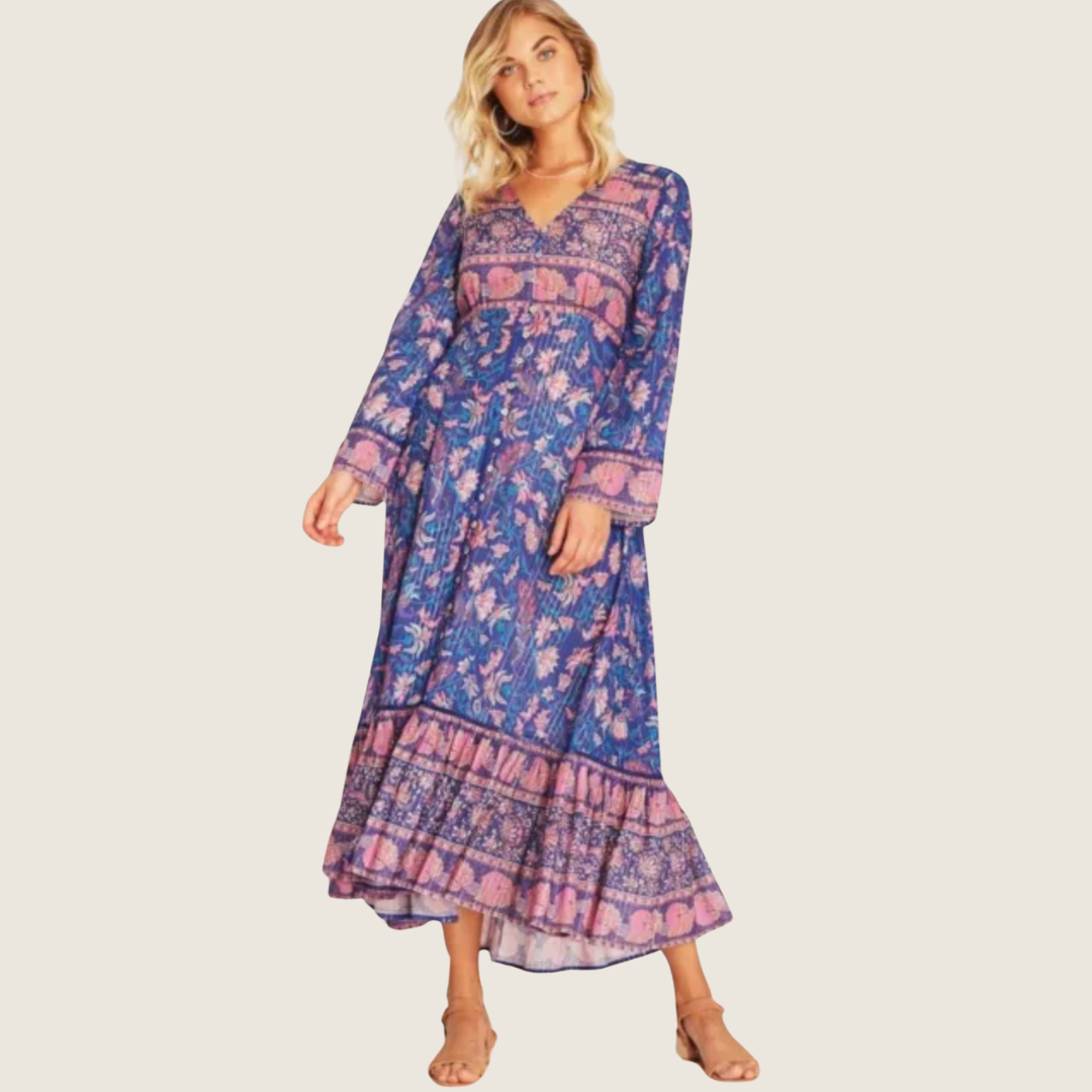 ARNHEM Clothing Aphrodite Maxi Dress Duster in Midnight Blue, Size AU 10 / US 6