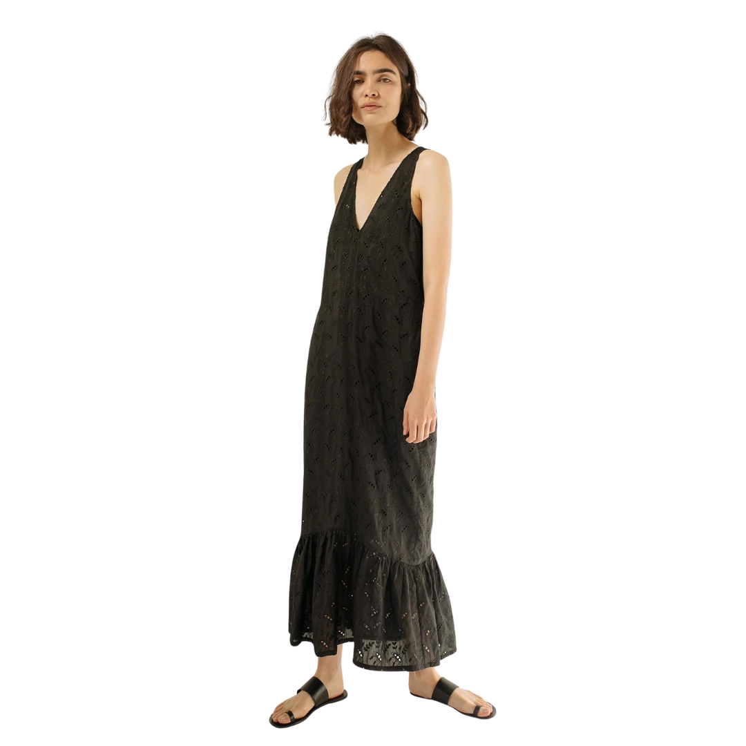 Sir the Label Elodie Midi Dress - Black, Size 3 (AU 12)