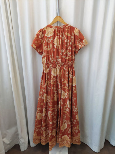 SPELL & the Gypsy Collective Sloan Gown Maxi Dress in Ochre, Size L (AU 12 / US 8)