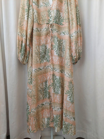 Kivari BNWT Behati Maxi Dress in Green Palm, Size XL (AU 14 / US 10)