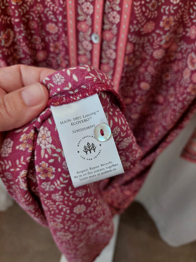 ARNHEM Clothing Fleetwood Maxi Duster Dress in Pomegranate Red, Size 14