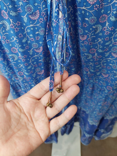 Arnhem Clothing Wisteria Midi Sundress in Moonlight Blue, Size 10