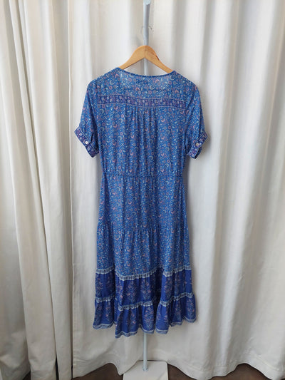 Arnhem Clothing Wisteria Midi Sundress in Moonlight Blue, Size 10