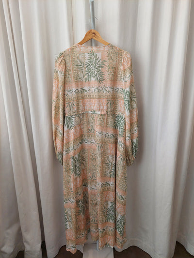 Kivari BNWT Behati Maxi Dress in Green Palm, Size XL (AU 14 / US 10)