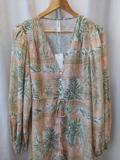 Kivari BNWT Behati Maxi Dress in Green Palm, Size XL (AU 14 / US 10)