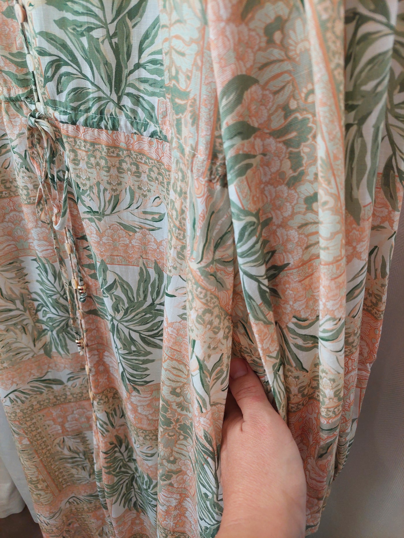 Kivari BNWT Behati Maxi Dress in Green Palm, Size XL (AU 14 / US 10)