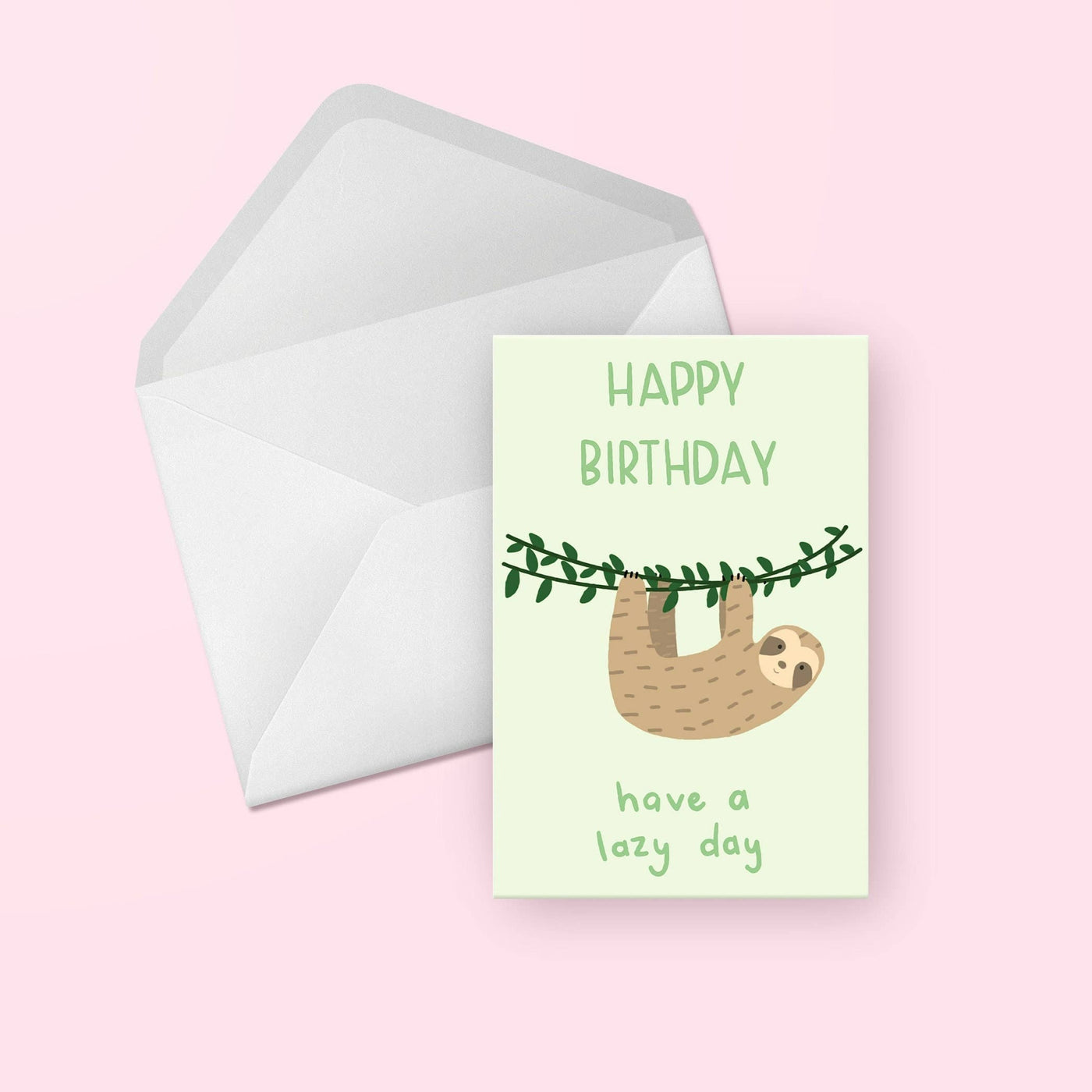 Sloth Happy Birthday Card
