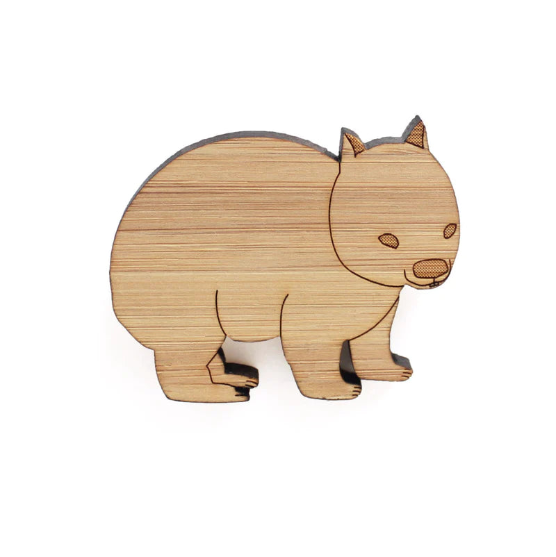 Wombat brooch
