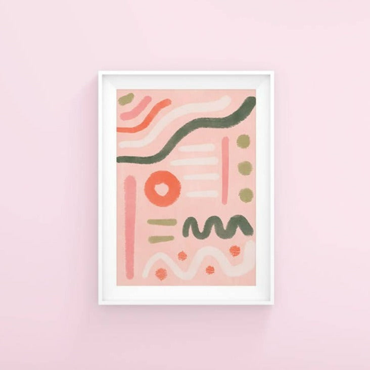 Pink Abstract Art Print